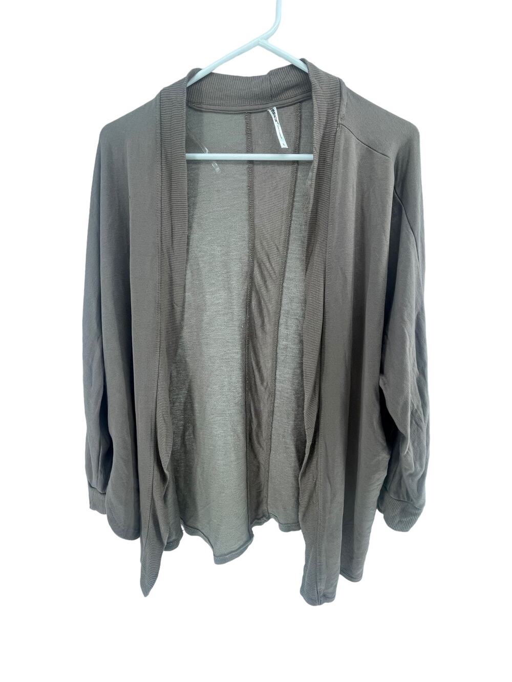 Tresics Brown Open Front Lightweight Cardigan Sweater Women's Size Large